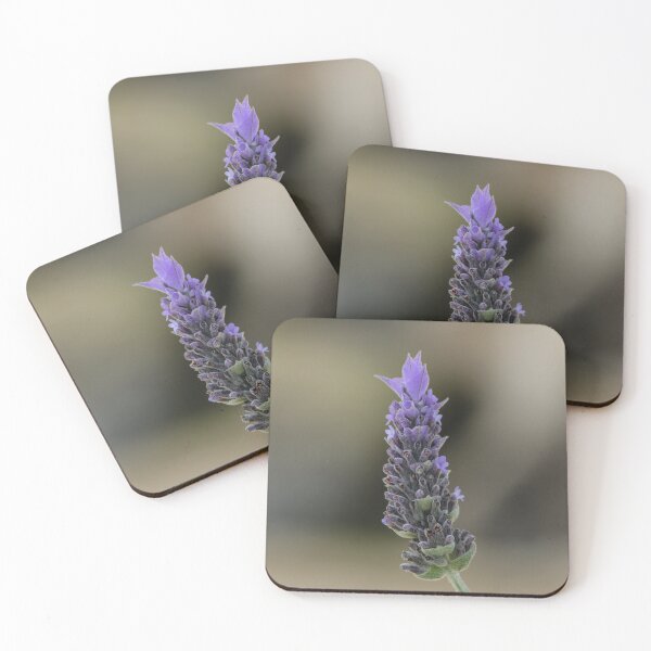 Item preview, Close-Up Lavender Flower Spike With Soft Bokeh Background, Purple Blooming Herb in Garden designed and sold by Nmallia.