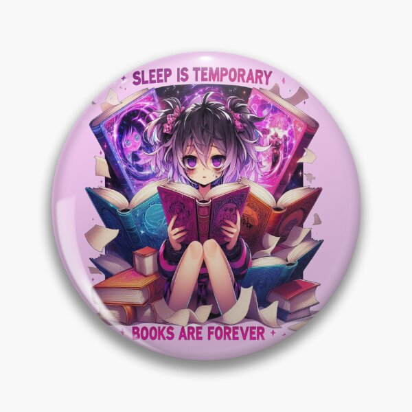 Item preview, Sleep Is Temporary, Books Are Forever Fantasy Reader Design designed and sold by BookedAndDesign.