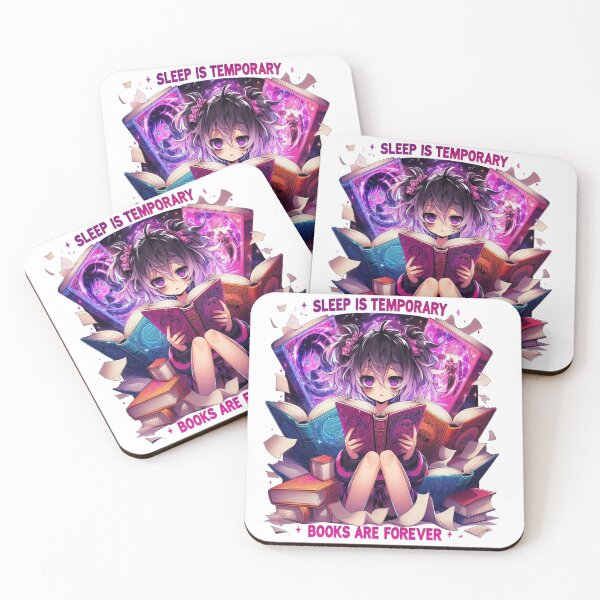Item preview, Sleep Is Temporary, Books Are Forever Fantasy Reader Design designed and sold by BookedAndDesign.