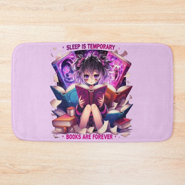 Item preview, Sleep Is Temporary, Books Are Forever Fantasy Reader Design designed and sold by BookedAndDesign.