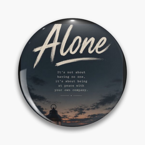 Item preview, ALONE - At Peace With My Own Company designed and sold by NovaInfinityStudio.