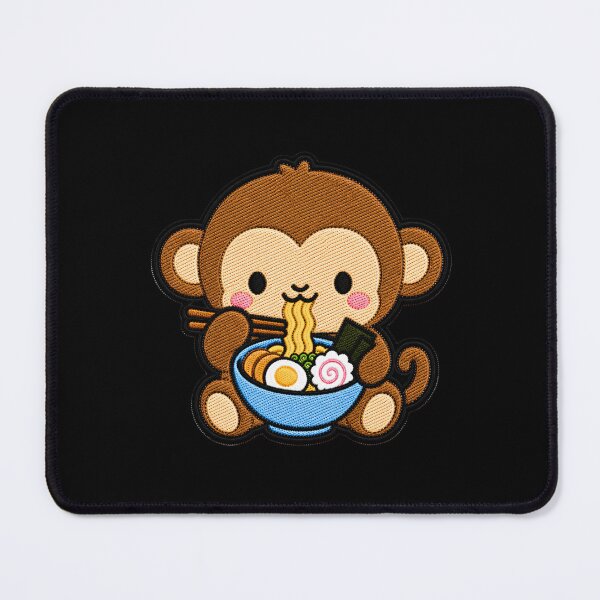 Item preview, Cute Kawaii Monkey Eating Ramen designed and sold by ColorSplash123.