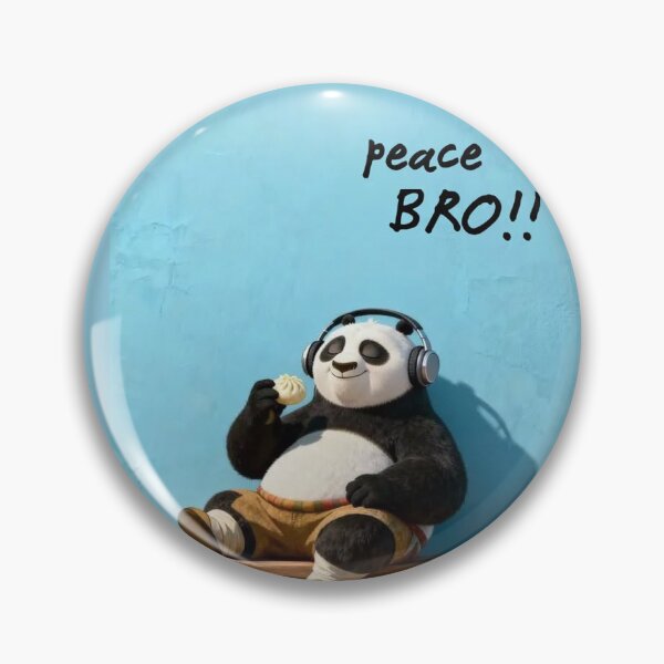 Item preview, peace bro cute sticker for genz designed and sold by MoodByte .