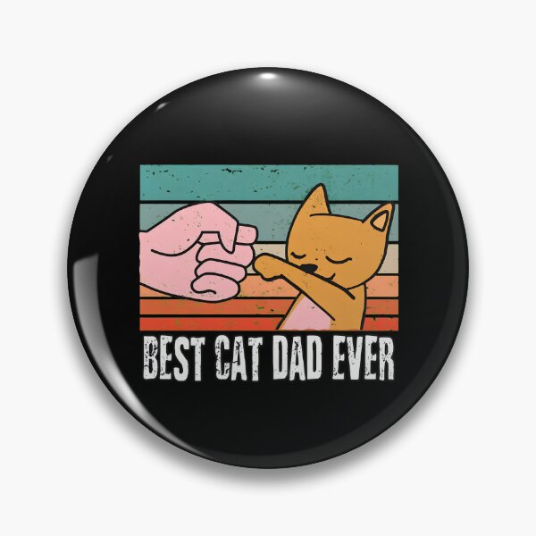 Item preview, Best Cat Dad Ever Fist Bump Retro T-Shirt designed and sold by SoyLamderma.