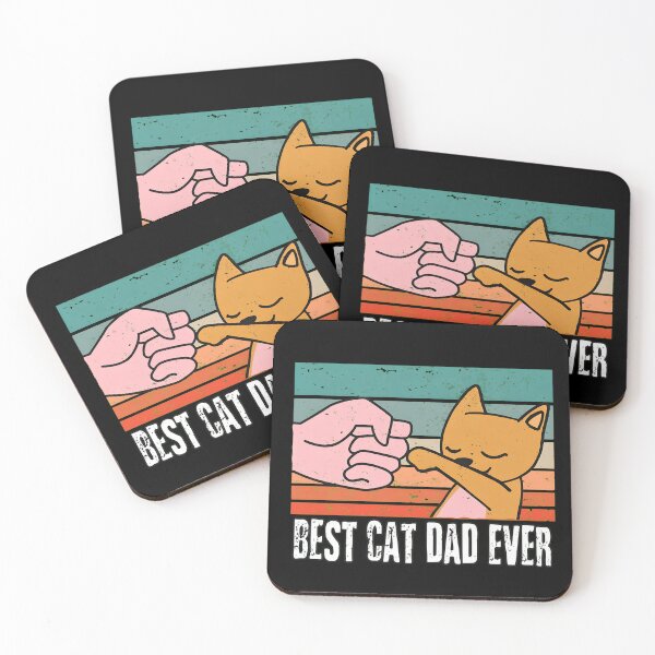 Item preview, Best Cat Dad Ever Fist Bump Retro T-Shirt designed and sold by SoyLamderma.