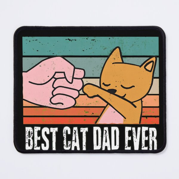 Item preview, Best Cat Dad Ever Fist Bump Retro T-Shirt designed and sold by SoyLamderma.