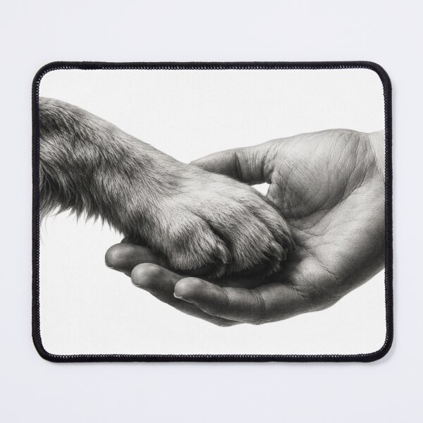 Item preview, Dog Paw Holding Hand Memorial Shirt – Dog Lover Gift for Pet Loss designed and sold by Safe Haven Pets.