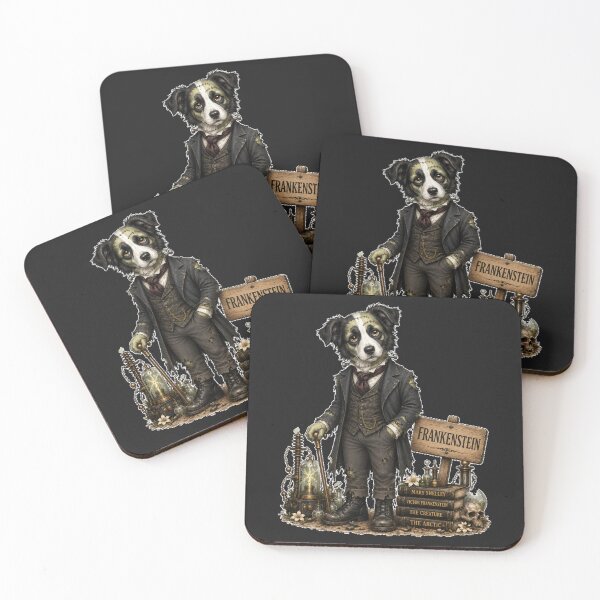 Item preview, Frankenstein Border Collie - Literary Character Dog designed and sold by Caradestrella.