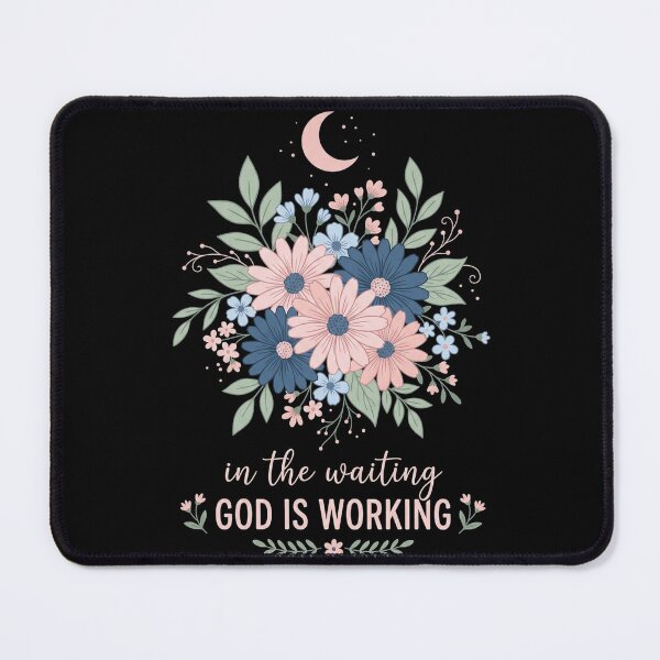 Item preview, God Is Working Christian Floral Inspirational Faith Quote designed and sold by longngusuc.