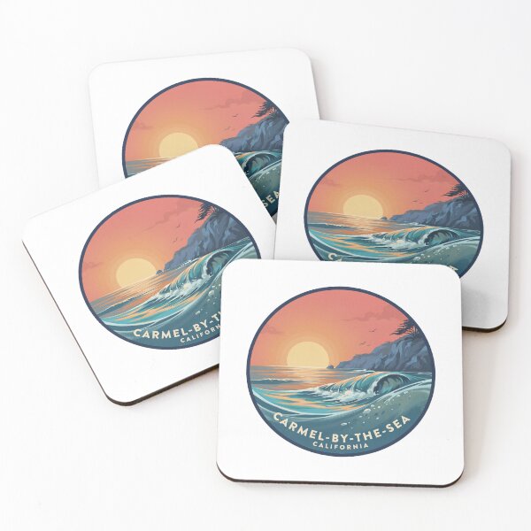 Item preview, Carmel-by-the-Sea California: Illustrated Waves & Coastal Cliffs designed and sold by CircinusStore.