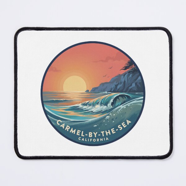 Item preview, Carmel-by-the-Sea California: Illustrated Waves & Coastal Cliffs designed and sold by CircinusStore.
