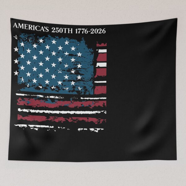 Item preview, United States 250th Anniversary Distressed Flag designed and sold by d247.