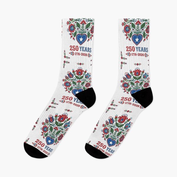 Item preview, Usa 250Th Anniversary Patriotic Folk Art Floral Heart designed and sold by longngusuc.