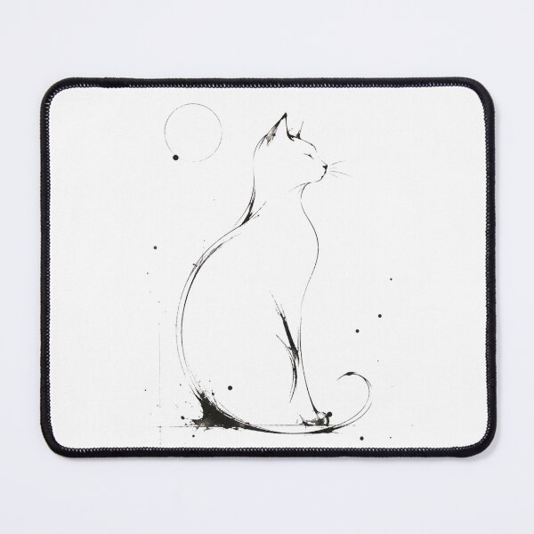 Item preview, Midnight Moon Cat – Minimalist cat silhouette designed and sold by filou designs.
