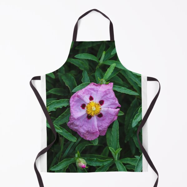 Item preview, Pink Wildflower Close-Up With Yellow Stamen and Single Petal Detail In Natural Green Background designed and sold by Nmallia.