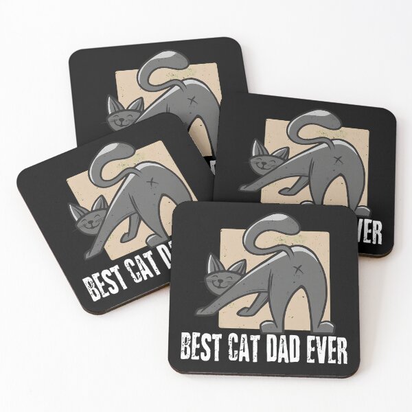 Item preview, Best Cat Dad Ever Funny Cat Booty Stretch designed and sold by SoyLamderma.