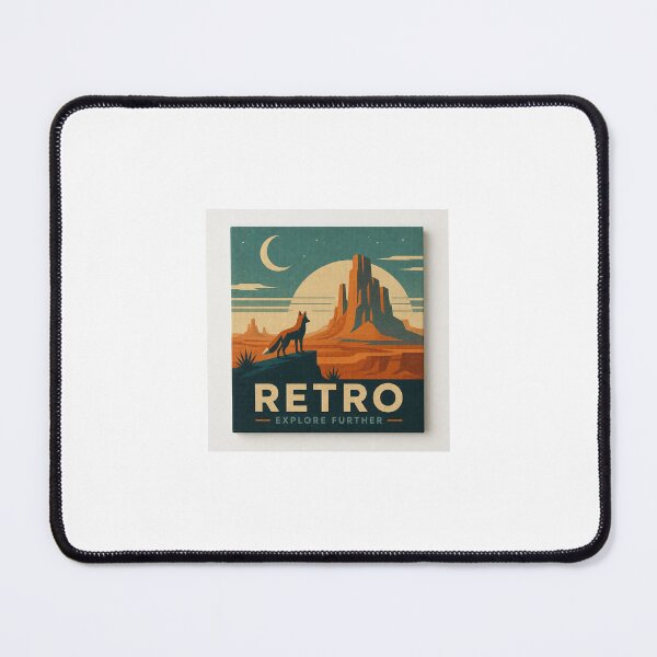 Item preview, Retro Fox Desert Landscape Explore Further designed and sold by EDynamicpro.