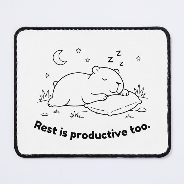Item preview, Rest is Productive Capybara – Simple Minimalist Animal Design designed and sold by PAPIRO SIGLO XXI.