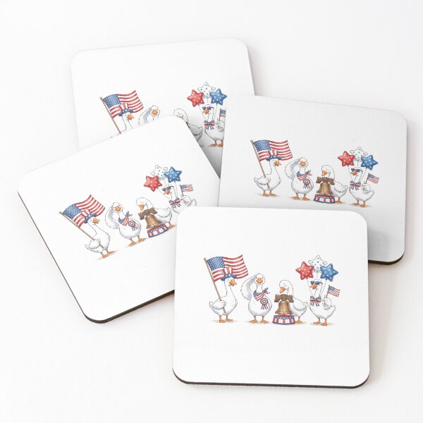 Item preview, Patriotic Geese Celebrating American Independence Day designed and sold by longngusuc.