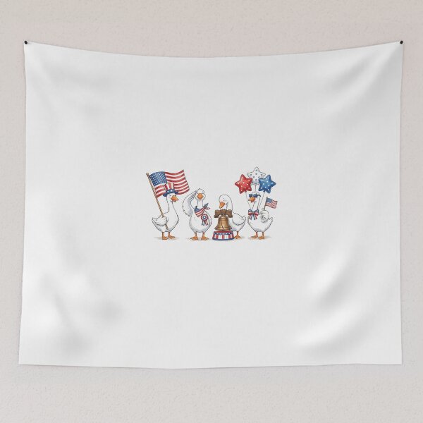 Item preview, Patriotic Geese Celebrating American Independence Day designed and sold by longngusuc.