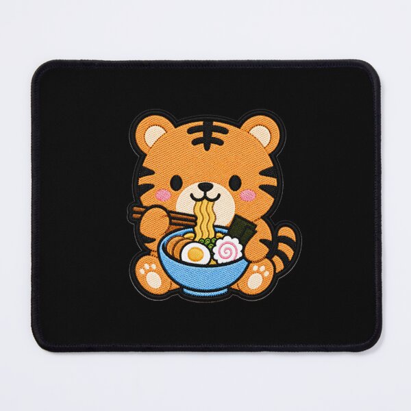 Item preview, Cute Kawaii Tiger Eating Ramen designed and sold by ColorSplash123.