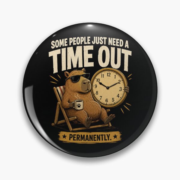 Item preview, Zen Capybara Time Out Humor designed and sold by Retr0Tshirts.