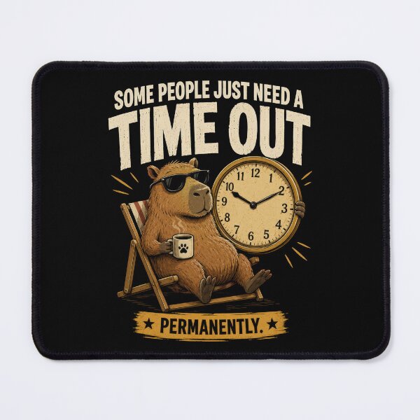 Item preview, Zen Capybara Time Out Humor designed and sold by Retr0Tshirts.