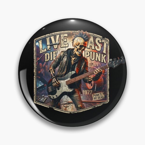 Item preview, LIVE FAST DIE PUNK designed and sold by ROCK_WELL.