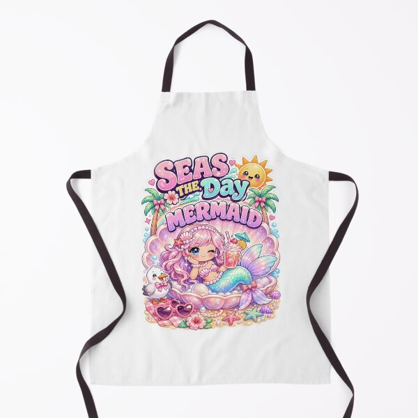 Item preview, Seas the Day Mermaid T-Shirt & Sticker – Kawaii Beachcore Mermaid Gift for Soft Girls, Ocean Lovers & Summer Vacation Fans designed and sold by GemBob Creations.