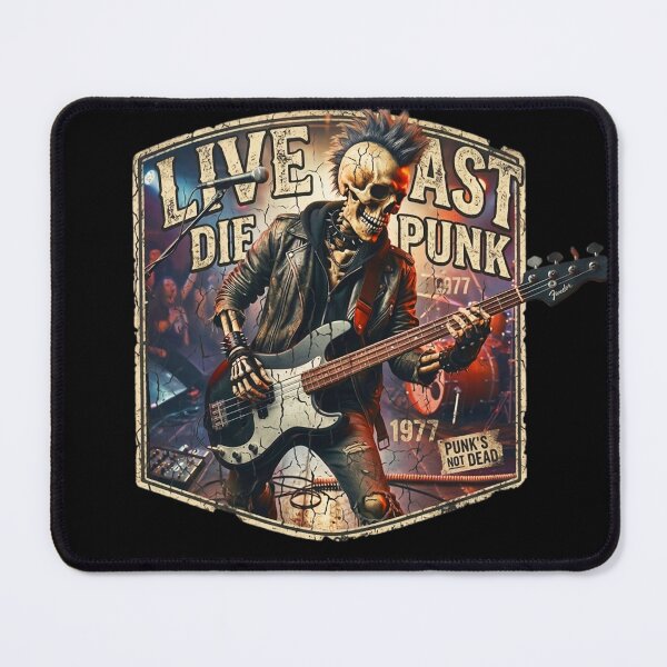 Item preview, LIVE FAST DIE PUNK designed and sold by ROCK_WELL.