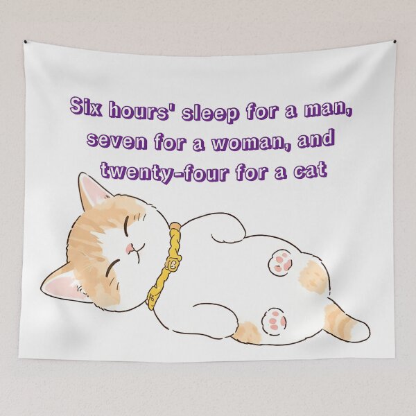 Item preview, Cute Sleeping Cat Illustration - Cozy Kawaii Kitten Art designed and sold by XODAD.