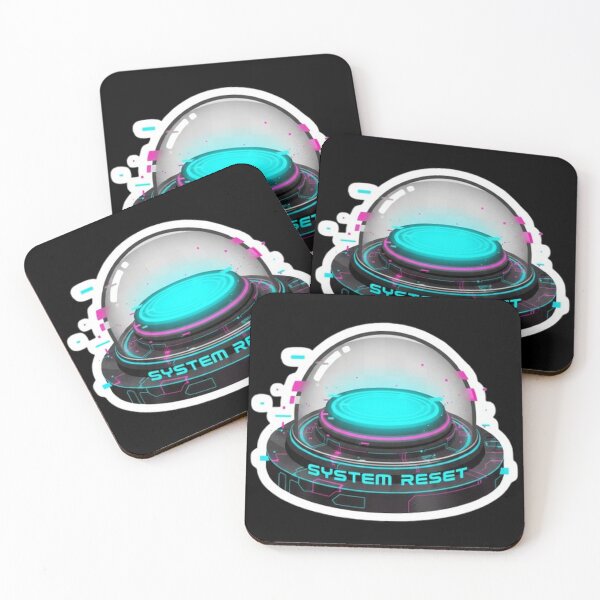 Item preview, Emergency Reset Button – Cyberpunk System Reboot Control designed and sold by trend-forge.