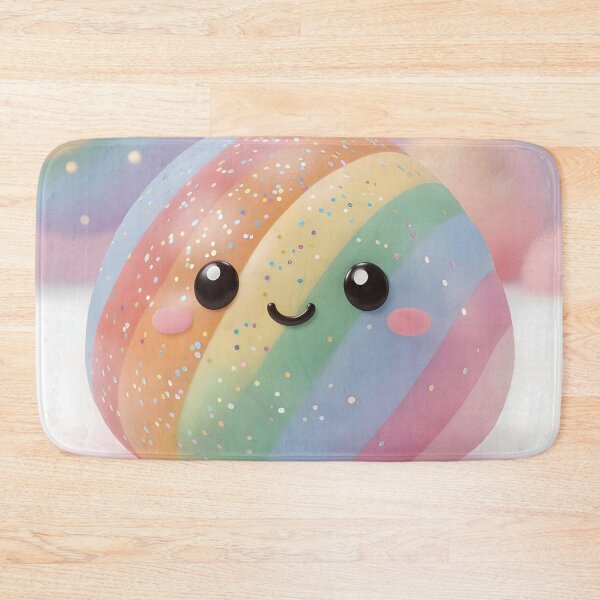 Item preview, Rainbow Glitter Dumpling Squishy – Cute Kawaii Food Illustration designed and sold by EmeraldeaArt.