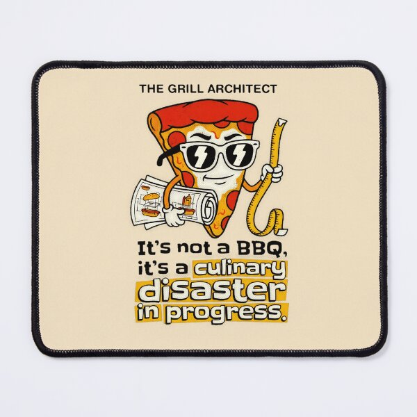 Item preview, The Grill Architect It's Not A BBQ It's A Culinary Disaster In Progress Pizza Graphic — Funny BBQ Humor  designed and sold by SkTee2k.