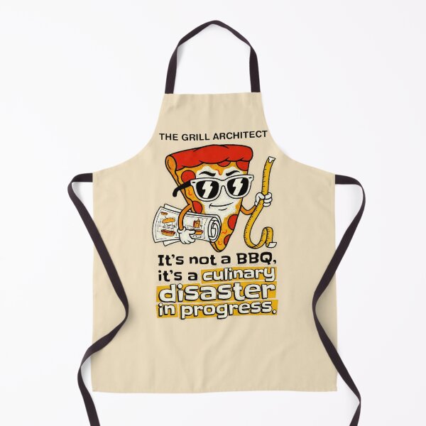 Item preview, The Grill Architect It's Not A BBQ It's A Culinary Disaster In Progress Pizza Graphic — Funny BBQ Humor  designed and sold by SkTee2k.