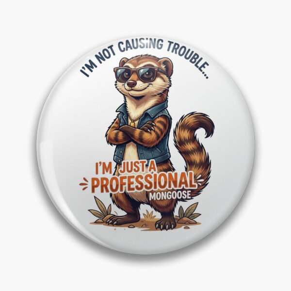 Item preview, Professional Mongoose Funny Cartoon T-Shirt designed and sold by happyshirt27.