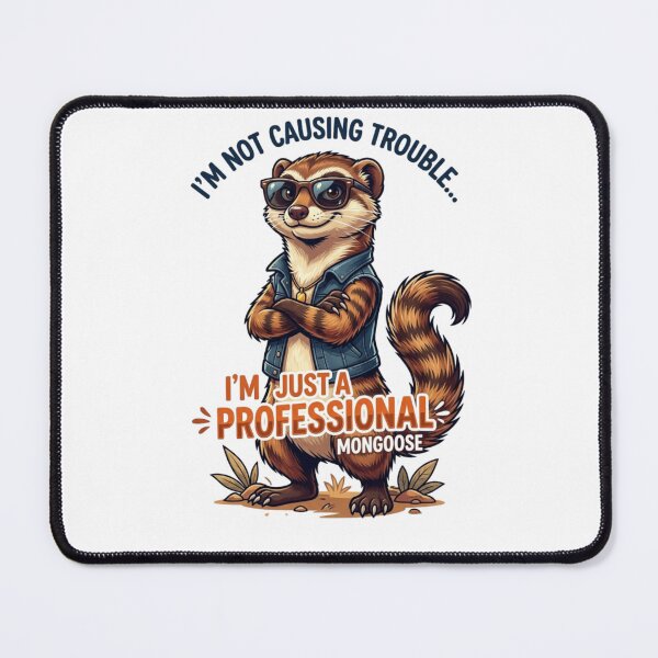 Item preview, Professional Mongoose Funny Cartoon T-Shirt designed and sold by happyshirt27.