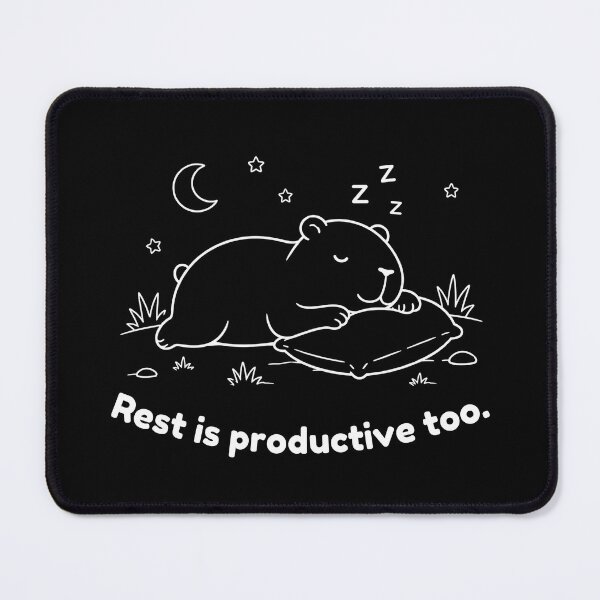Item preview, Rest is Productive Capybara – Simple Minimalist Animal Design designed and sold by PAPIRO SIGLO XXI.
