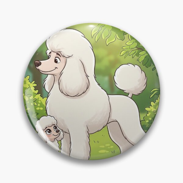Item preview, Best Friends Forever: Whimsical White Poodle Duo Illustration designed and sold by AirCrayons27.
