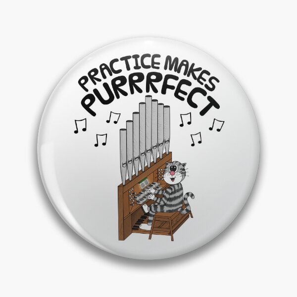 Item preview, Cat Playing Church Organ, Practice Makes Purrrfect, Organist designed and sold by doodlerob.