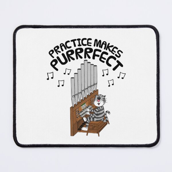 Item preview, Cat Playing Church Organ, Practice Makes Purrrfect, Organist designed and sold by doodlerob.