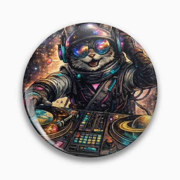 Item preview, Galactic Beats – Space DJ Cat designed and sold by AndrewYoko.