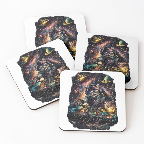 Item preview, Galactic Beats – Space DJ Cat designed and sold by AndrewYoko.