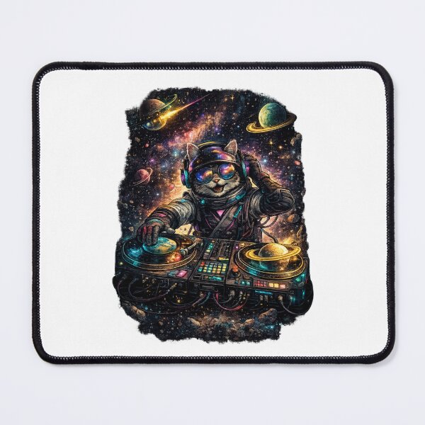 Item preview, Galactic Beats – Space DJ Cat designed and sold by AndrewYoko.