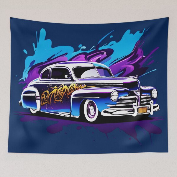 Item preview, Purple Custom Lowrider Sleek Street Art  designed and sold by rgagliardi2017.
