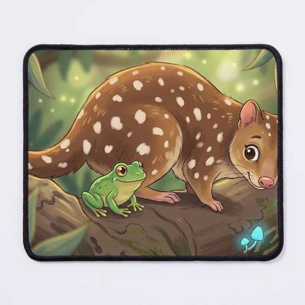 Item preview, Whimsical Quoll and Frog Forest Friends  designed and sold by AirCrayons27.