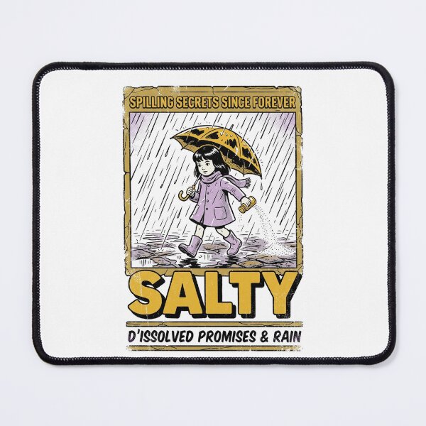 Item preview, Salty Girl Spilling Secrets In Rain Vintage Comic Style designed and sold by longngusuc.