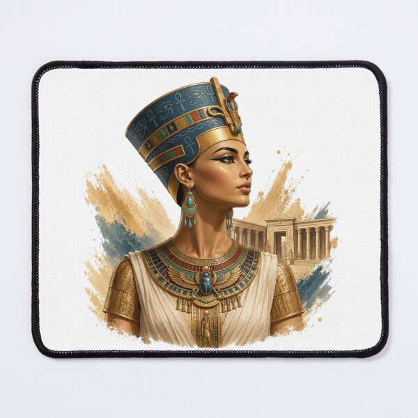 Item preview, Queen Nefertiti Portrait | Elegant Ancient Egyptian Royalty Art designed and sold by Queen Cleopatra.