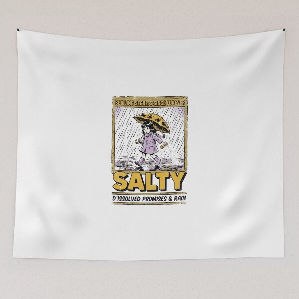 Item preview, Salty Girl Spilling Secrets In Rain Vintage Comic Style designed and sold by longngusuc.