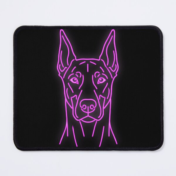 Item preview, Edgy Doberman Neon Glow Streetwear Art designed and sold by Pfotenfaden.